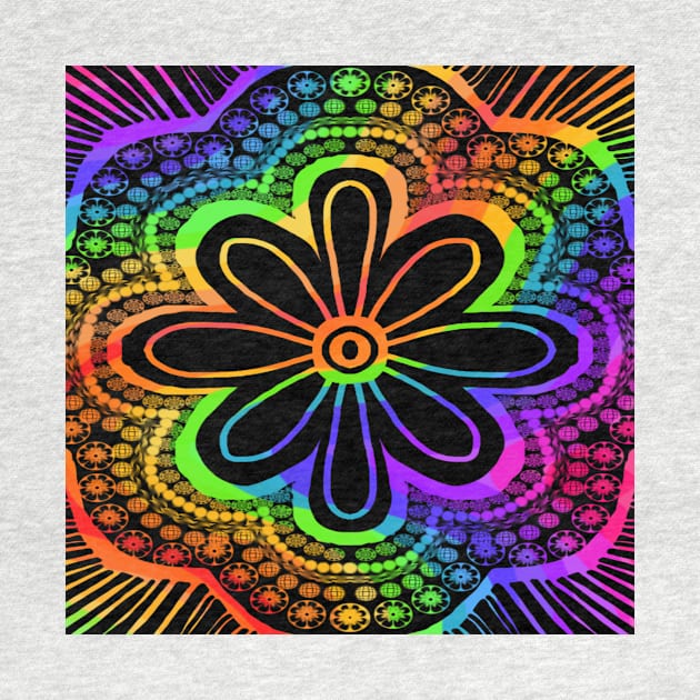 Rainbow Flower Pattern by GemmasGems